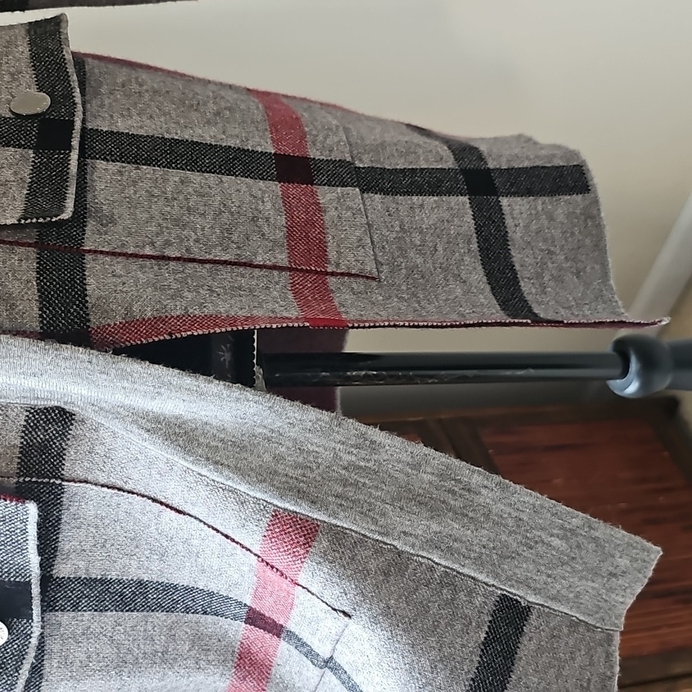 ANNE KLEIN PLAID SWEATER JACKET M - Picture 7 of 9